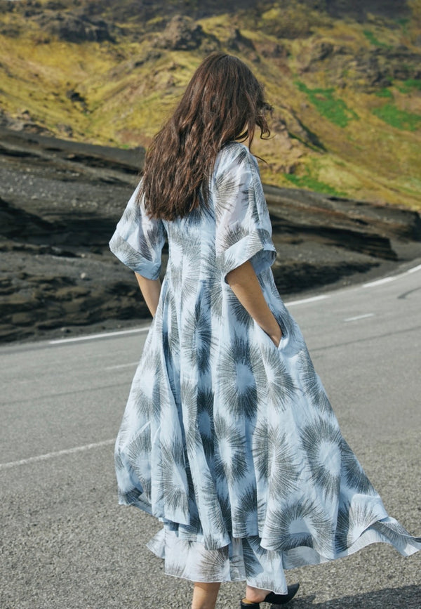 Matthildur - Elise Patterned Asymmetrical Top