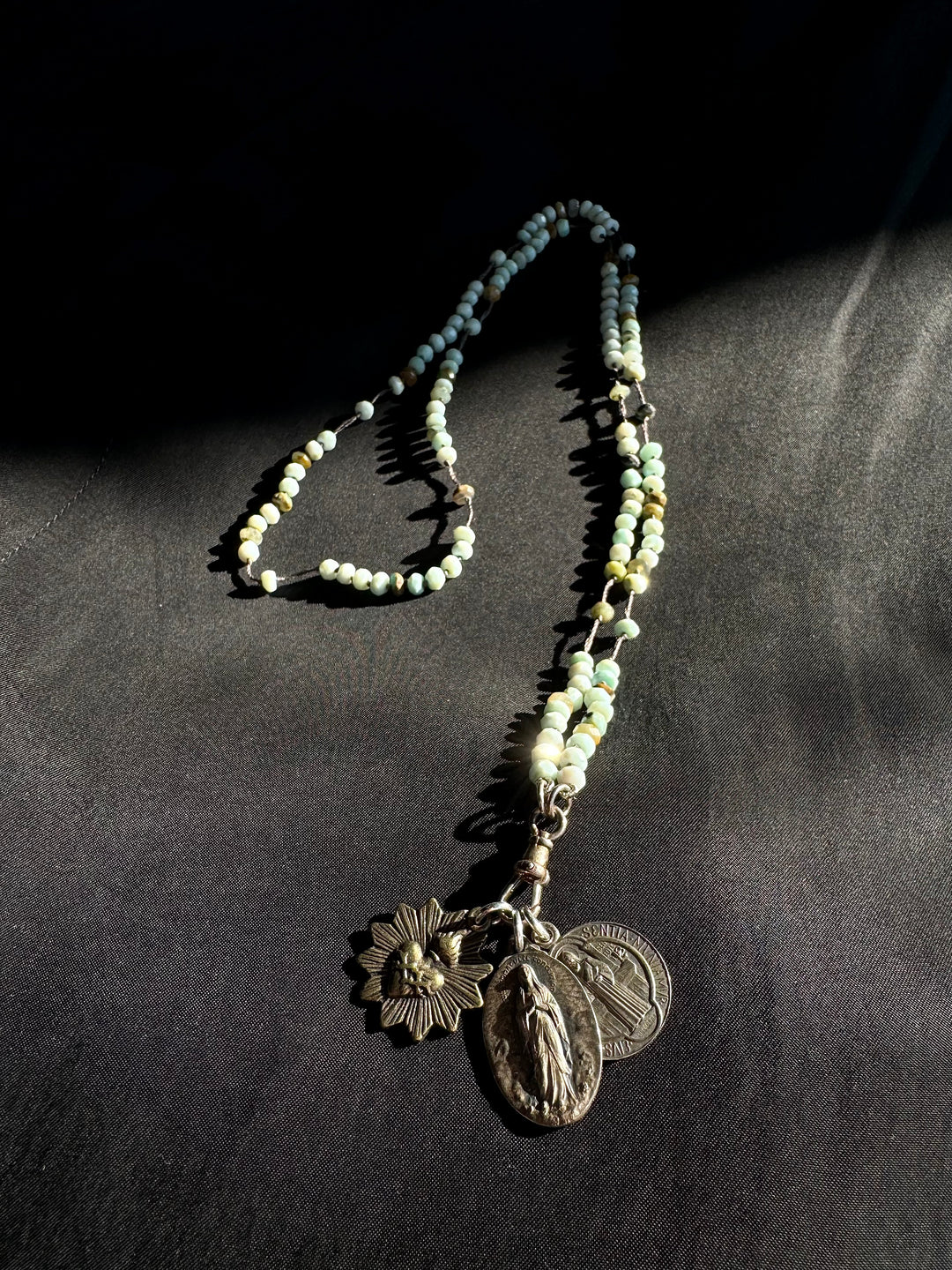 Peruvian Opal Rosary Necklace