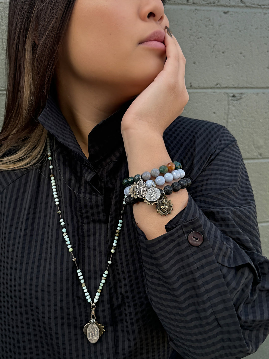 Blue Lace Agate Bracelet